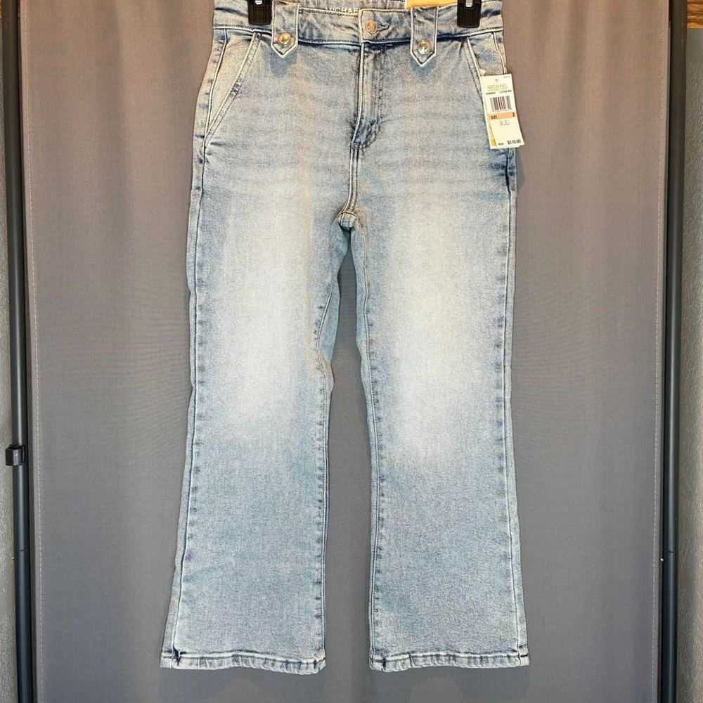 Michael Kors Light Stone Wash Denim Jeans - Light Blue